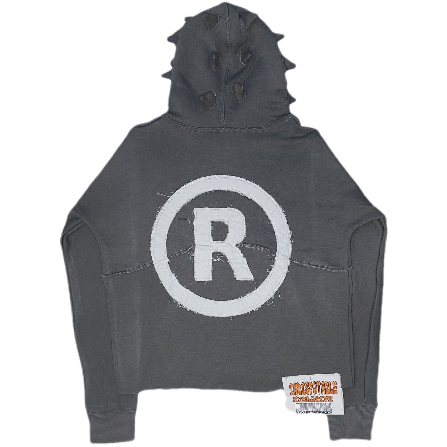 GRAY SPIKE HOODIE