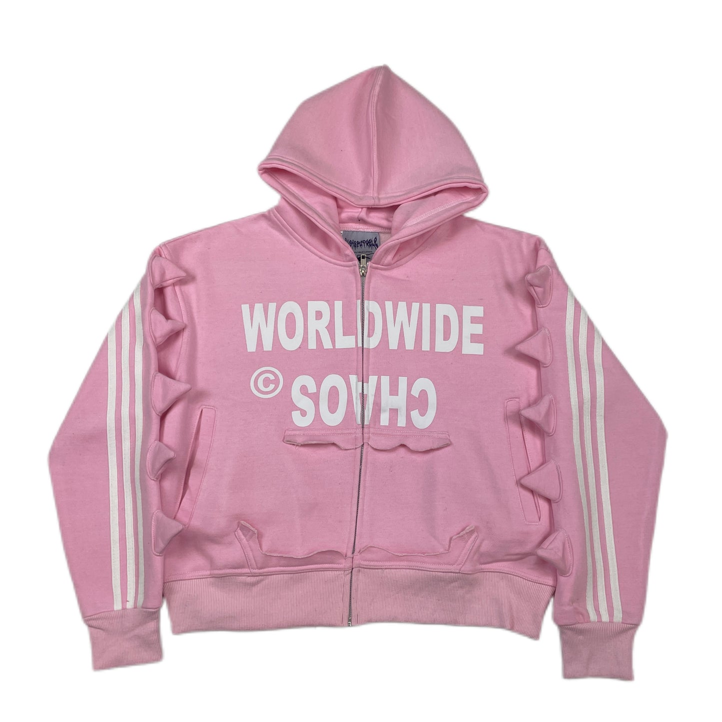 WORLDWIDE CHAOS ZIP UP PINK