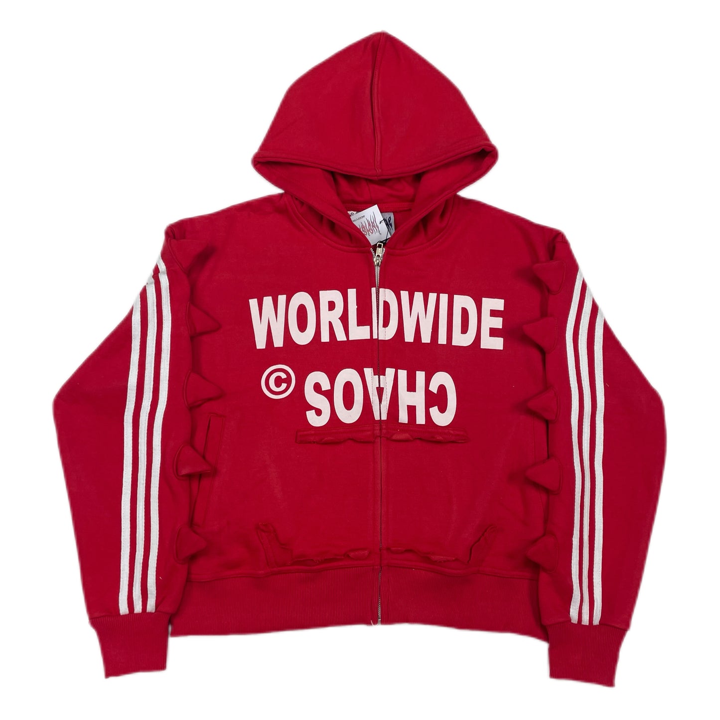 WORLD CHAOS ZIP UP RED