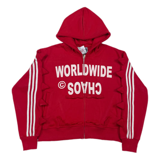 WORLD CHAOS ZIP UP RED